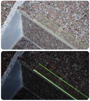 階段スベリ止めバー　蓄光タイプ